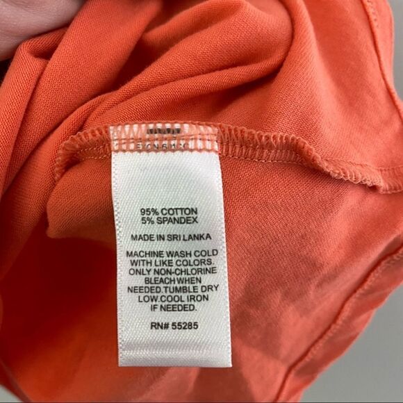 Express coral empire waist sleeveless medium crew neck tank - Picture 3 of 5